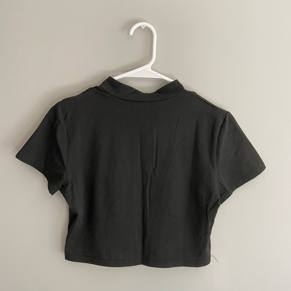 Black Crop Top - Picture 2 of 2